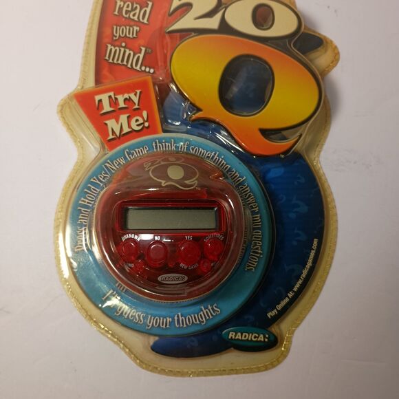 Radica 20Q 20 Questions Version Electronic Game Red Factory Sealed 2003 - Picture 4 of 16